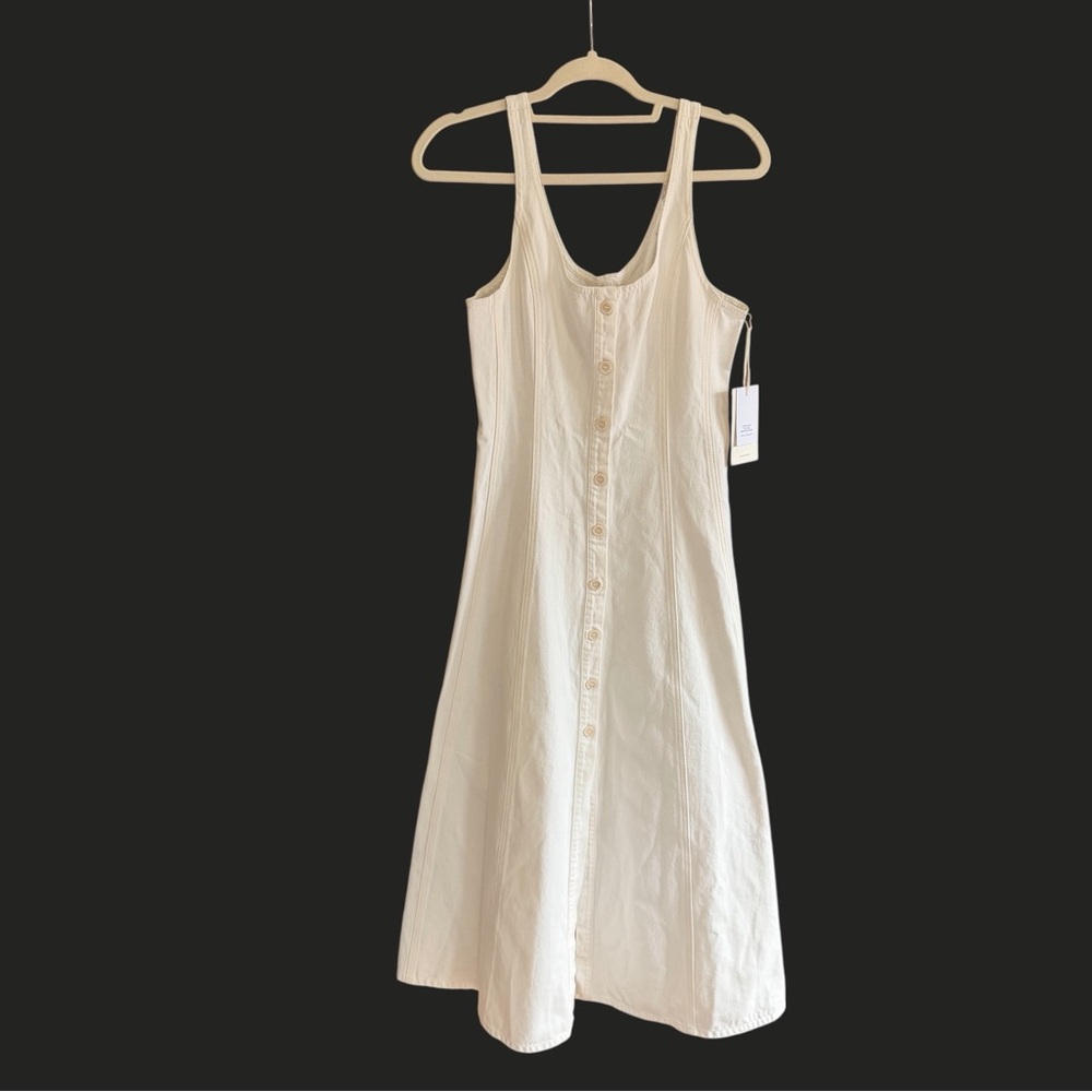 NWT Citizens of Humanity Rosetta Dress in Pashima White Denim Cotton 2 - Picture 8 of 16